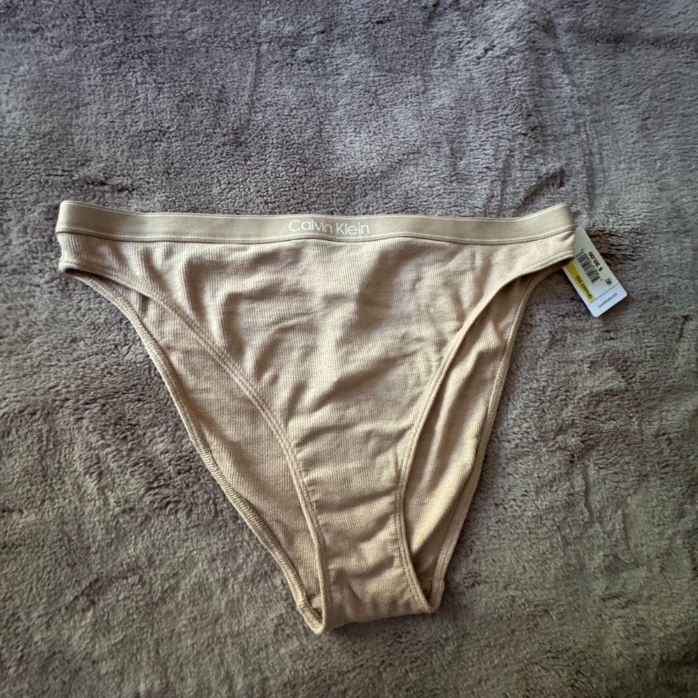 Calvin Klein Ladies Panties NWT Tan Size M